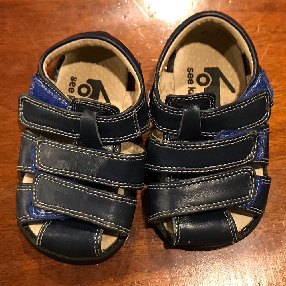 See Kai Run Navy Sandals